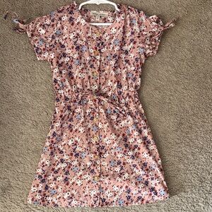 Floral Pink Girls Dress Size 4